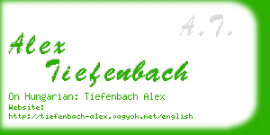 alex tiefenbach business card